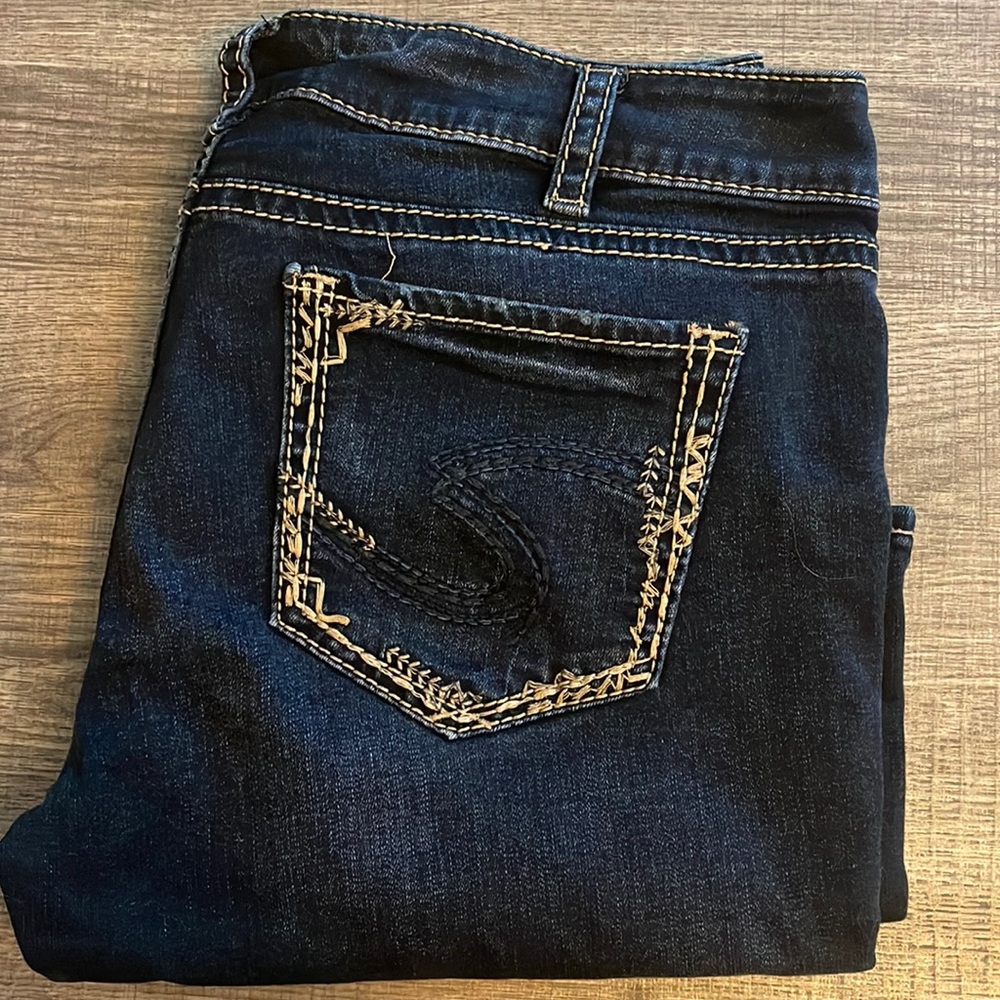 Silver jeans Elyse mid slim boot cut size 34x33